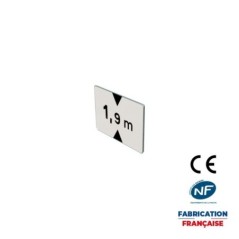 Panonceau M4v Véhicules dont la hauteur charge comprise est supérieure au nombre indiqué