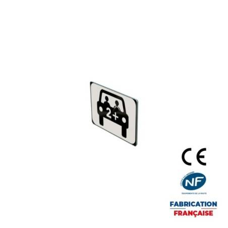 Panonceau M6k1 Réservé aux véhicules pratiquant le covoiturage