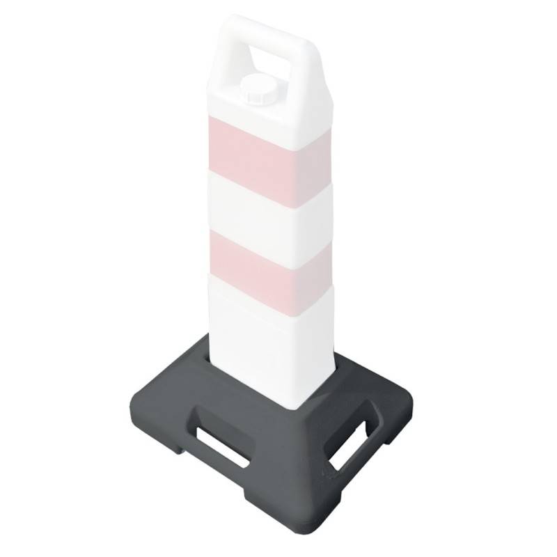 Socle recyclé gris pour balise lestable