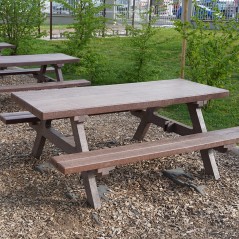 Banc-table pique-nique monobloc