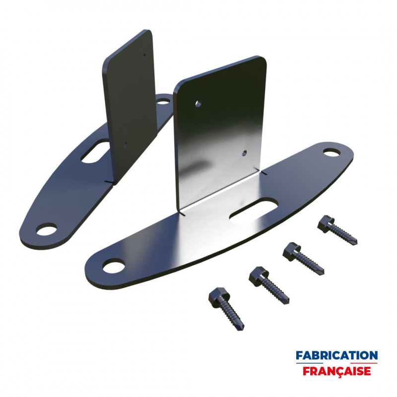 Kit 2 platines pour balise J13 en inox + vis