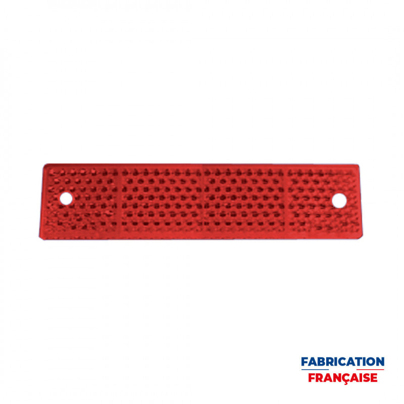 Réflecteur catadioptrique rectangle 180x40 mm Réflecteur catadioptrique rectangle 180x40 mm