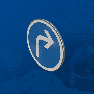 Panneaux de Signalisation Bleus