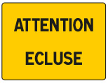 Attention écluse